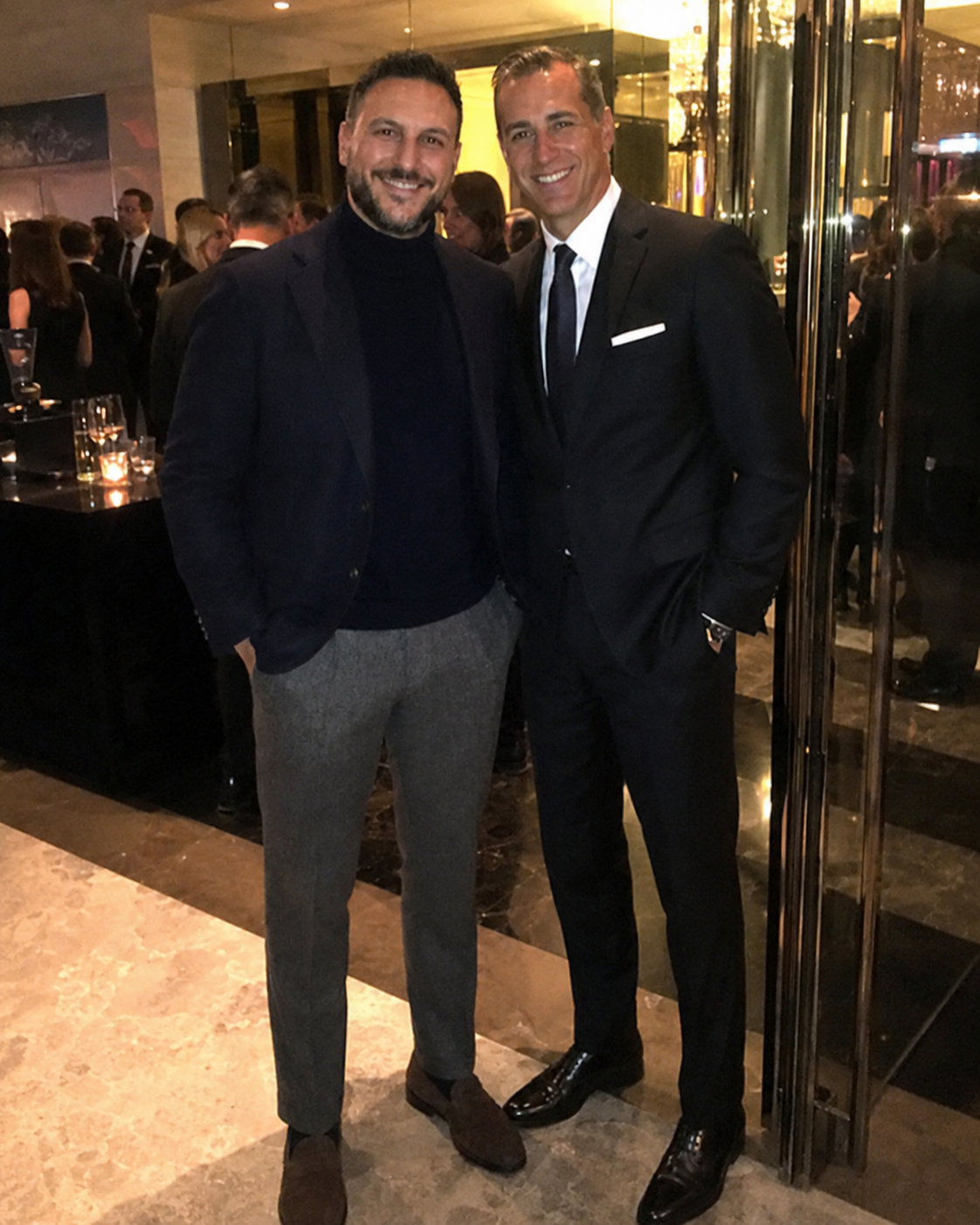 Ioannis Athanasiou et Chrysanthos Alexandris lors du Grand Gala des Élites d’Affaires du Québec 2020